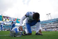 Detroit Lions cornerback Jeff Okudah (30) during a NFL football game against the Jacksonville Jaguars on Sunday, Oct. 18, 2020 in Jacksonville, FL. The Lions defeated the Jaguars 34-16 (Detroit Lions via AP).