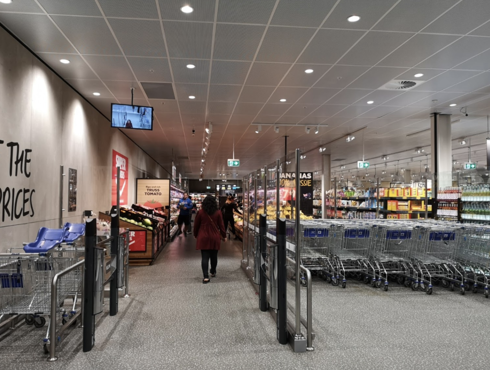 Aldi trolleys at the Rhodes store in Sydney. Source: Google Maps