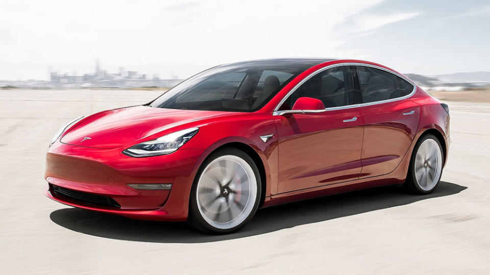 Tesla Model 3是排行榜中唯一入選的電動車，低年份電動車的二手價或許沒有想像中糟糕。（圖片來源：Tesla）