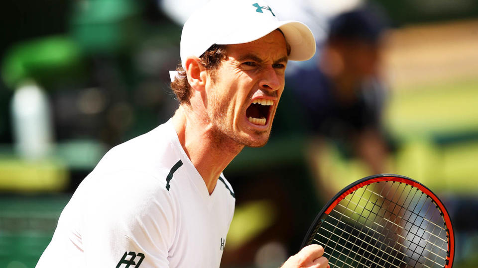 Andy Murray isn’t happy. (Photo by Clive Brunskill/Getty Images)