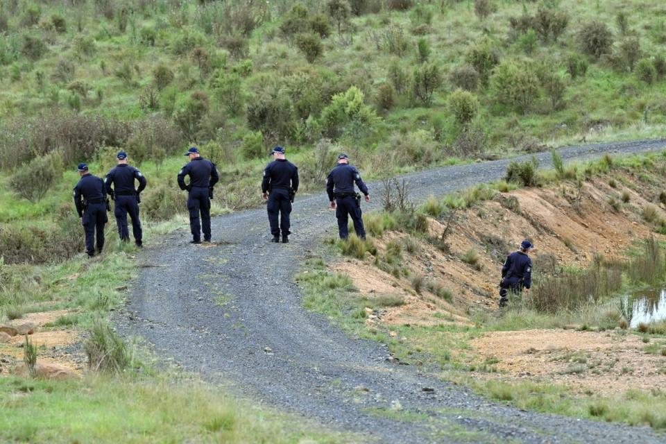 Police conducted extensive searches of the area before the bodies were eventually discovered (EPA)
