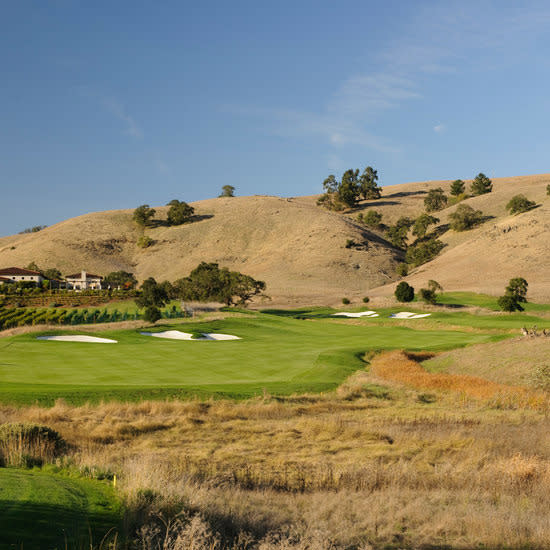 <p>Golfers at <a rel="nofollow noopener" href="http://www.rosewoodhotels.com/en/cordevalle-northern-california" target="_blank" data-ylk="slk:Rosewood CordeValle" class="link ">Rosewood CordeValle</a> resort in the foothills of the Santa Cruz Mountains can sign up for a Sips and Tips class: an hour-long instruction on achieving the perfect golf swing, paired with signature cocktails. After the session, the party continues with a wine tasting at Clos LaChance, the on-property vineyard and winery.</p>