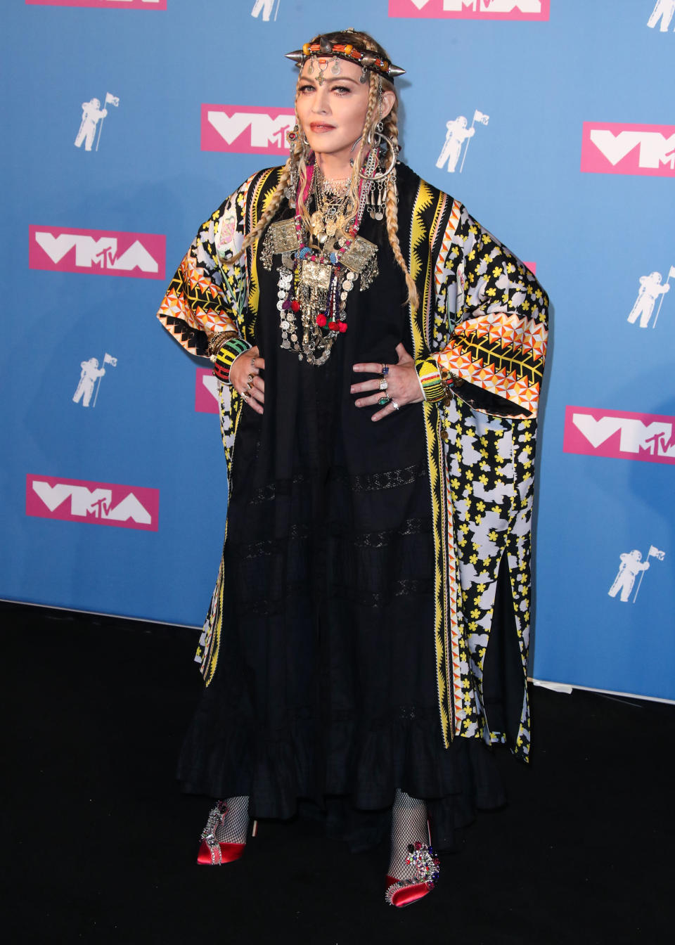 MANHATTAN, NEW YORK CITY, NY, USA - AUGUST 20: 2018 MTV Video Music Awards held at the Radio City Music Hall on August 20, 2018 in Manhattan, New York City, New York, United States. 20 Aug 2018 Pictured: Madonna. Photo credit: Xavier Collin/Image Press Agency / MEGA TheMegaAgency.com +1 888 505 6342 (Mega Agency TagID: MEGA264787_001.jpg) [Photo via Mega Agency]