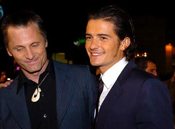 Viggo Mortensen and Orlando Bloom at the LA premiere of New Line's The Lord of the Rings: The Return of The King