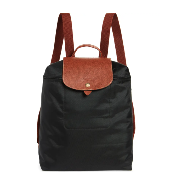 Longchamp Large Le Pliage Canvas Backpack. Image via Nordstrom.