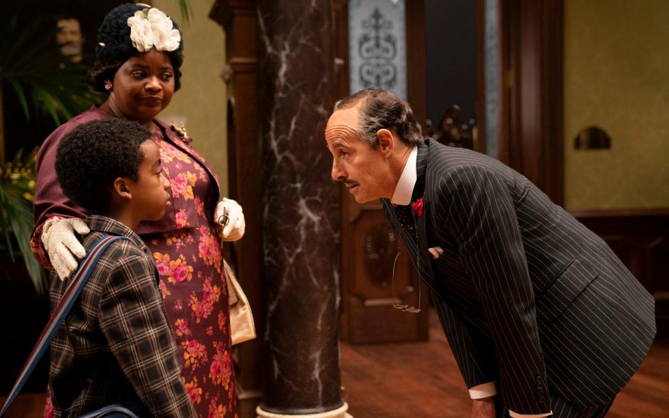 Jahzir Bruno as Hero Boy, Octavia Spencer as Grandma and Stanley Tucci as Mr Stringer - Daniel Smith