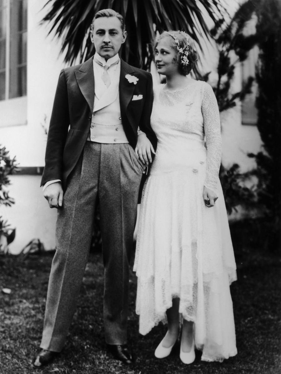 <p>Drew Barrymore comes from a long line of Hollywood stars and this is her grandfather, acclaimed actor John Barrymore, with her grandmother, his third wife Dolores Costello, in 1928. Some of Barrymore's most well-known films include <em>Grand Hotel</em> (1932), <em>Twentieth Century</em> (1934) and <em>Midnight</em> (1939), which have been inducted into the <a href="https://www.loc.gov/programs/national-film-preservation-board/film-registry/complete-national-film-registry-listing/" rel="nofollow noopener" target="_blank" data-ylk="slk:National Film Registry;elm:context_link;itc:0;sec:content-canvas" class="link ">National Film Registry</a>. Dolores was a well-known silent film actress in her own right when the two were married; she was his co-star in <em>The Sea Beast</em>. </p><p>According to <a href="https://www.nytimes.com/1979/03/03/archives/dolores-costello-73-film-star-wife-of-barrymore-educated-by-tutor.html" rel="nofollow noopener" target="_blank" data-ylk="slk:her New York Times obituary;elm:context_link;itc:0;sec:content-canvas" class="link ">her <em>New York Times</em> obituary</a>, Barrymore said of Costello: “I have just seen the most beautiful woman in the world. I shall not rest or eat until I have seen her again.” The two spent their honeymoon on his yacht, visiting Panama, the Galapagos Islands and Ecuador. They hunted alligators and mammoth lizards and explored wild regions of Central America before returning to Hollywood and moving into a hilltop mansion in Beverly Hills.</p>