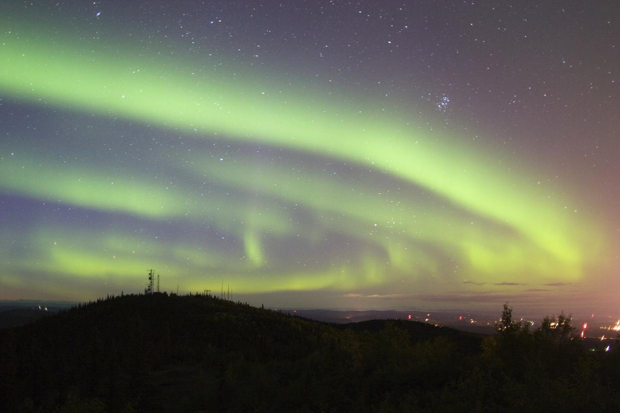 northern lights in Fairbanks