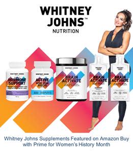 Whitney Johns Supplements Featured on Amazon Buy with Prime for Women’s History Month