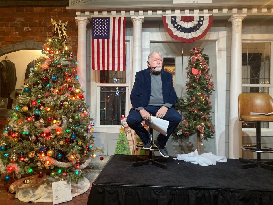 Chris Hart, historian, presented a program  portraying Frank Capra, director of "It's a Wonderful Life," at the Olde Main Street Museum in Newcomerstown on Nov. 25-26.
