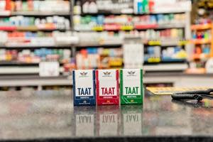 Following ADCO’s acquisition by TAAT®, it will continue to operate three tobacco outlets in Ohio where legacy brands of tobacco cigarettes are carried alongside TAAT® Original, Smooth, and Menthol. The Company intends to integrate store-level consumer research into the operations of these tobacco outlets and leverage the resulting insights to optimize its tactics for retail merchandising and activation. All three TAAT® varieties are pictured above in a Nevada tobacco retailer earlier in 2022.