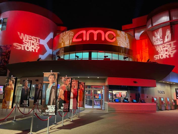 The AMC dine-in theater at Disney Springs.