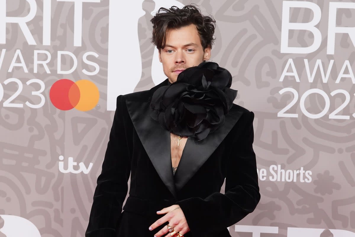 Harry Styles paid tribute to his former bandmates at the Brit Awards last month  (PA Wire)