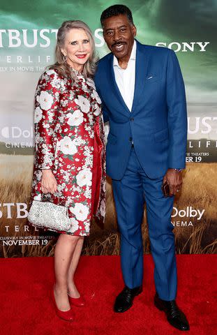 <p>Dimitrios Kambouris/WireImage</p> Linda Kingsberg and husband Ernie Hudson