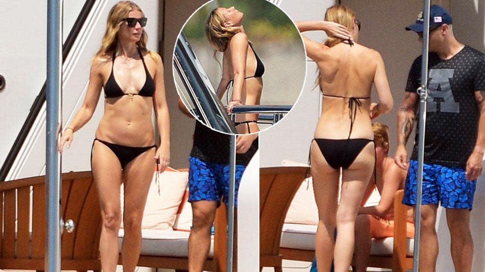 Gwyneth Paltrow bares toned bikini bod