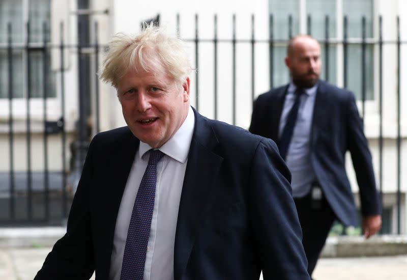 Weekly cabinet meeting at Downing Street in London