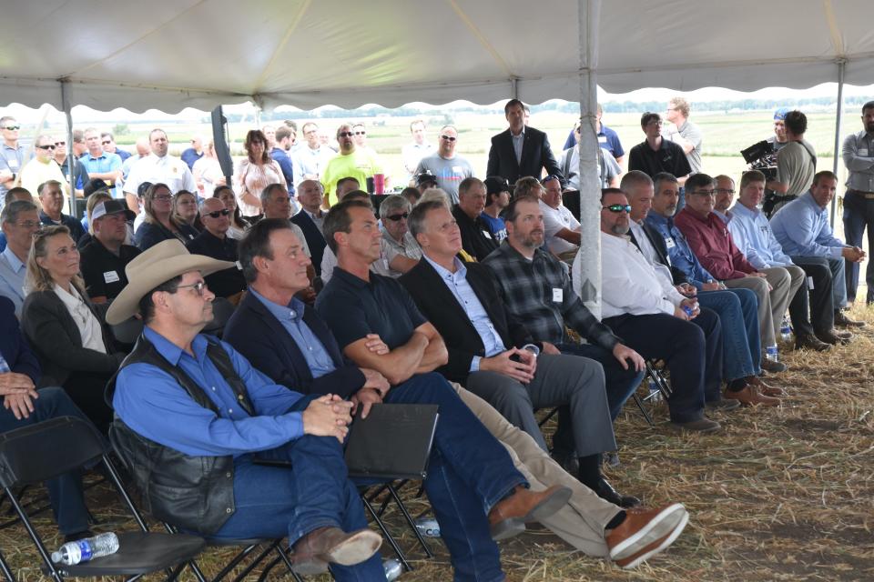 A large crowd of community members, industry partners and government officials attended the Net-Zero 1 ground breaking Thursday.