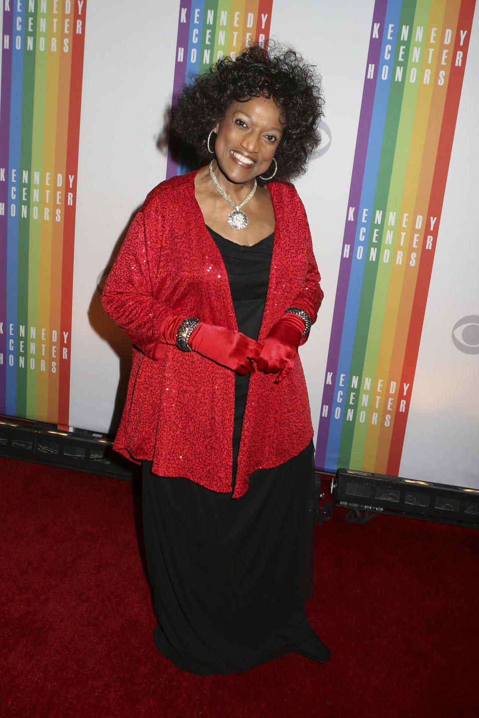 FILE - This Dec. 8, 2013 file photo shows Jessye Norman at the 2013 Kennedy Center Honors at the Kennedy Center for the Performing Arts in Washington. Norman died, Monday, Sept. 30, 2019, at Mount Sinai St. Luke’s Hospital in New York. She was 74. (Photo by Greg Allen/Invision/AP, File)