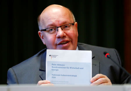 German Economy Minister Peter Altmaier presents the national industry strategy for 2030 during a news conference in Berlin, Germany, February 5, 2019. REUTERS/Fabrizio Bensch