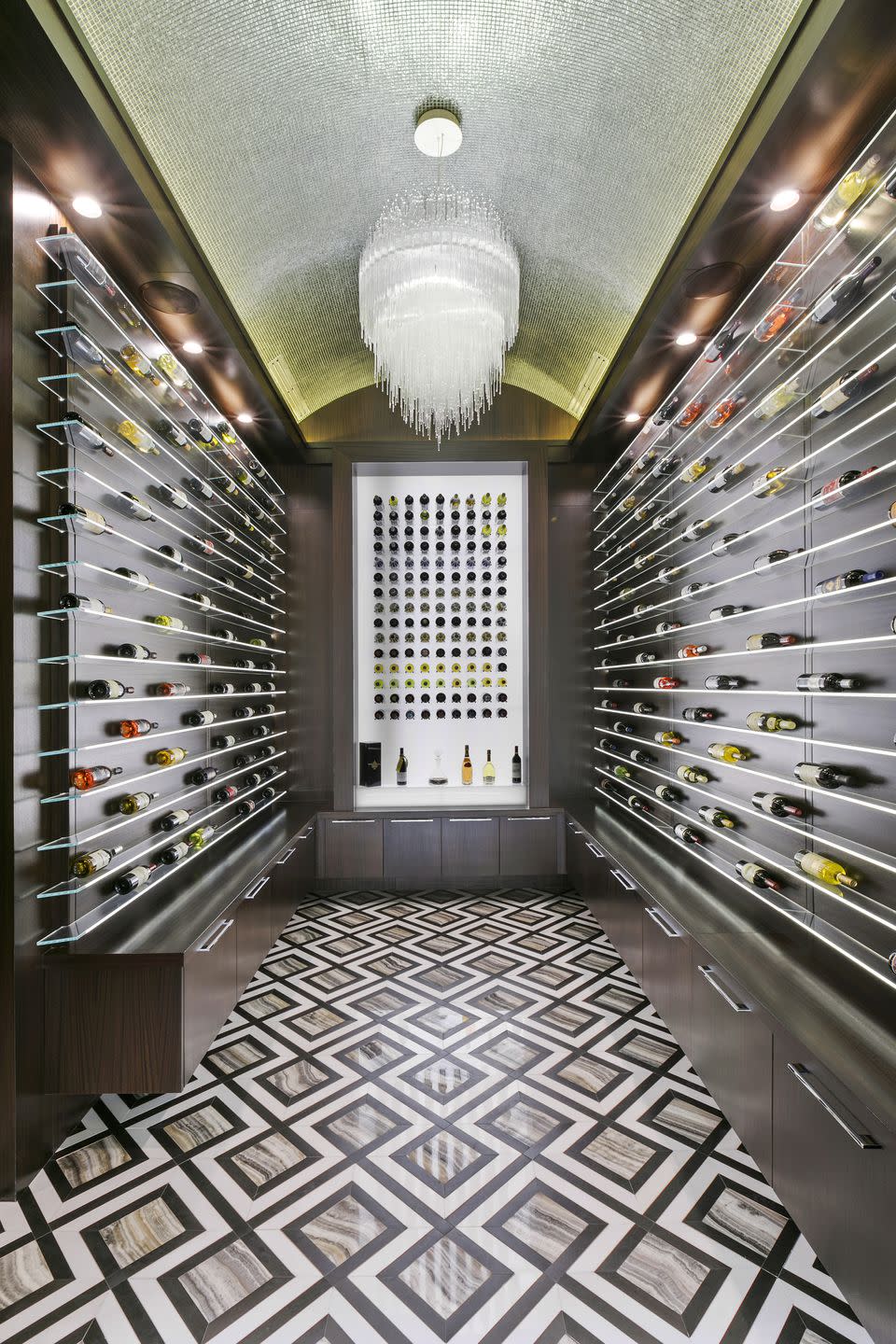 The 1,000-bottle wine room is quite spectacular