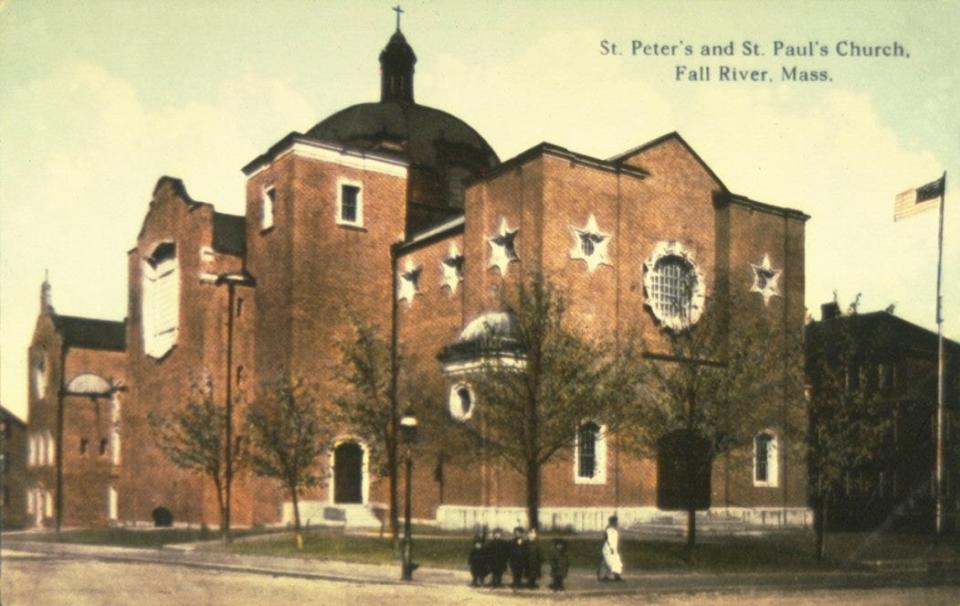 Sts. Peter and Paul Church on Snell Street in Fall River was designed in a Spanish Renaissance style with a dome.
