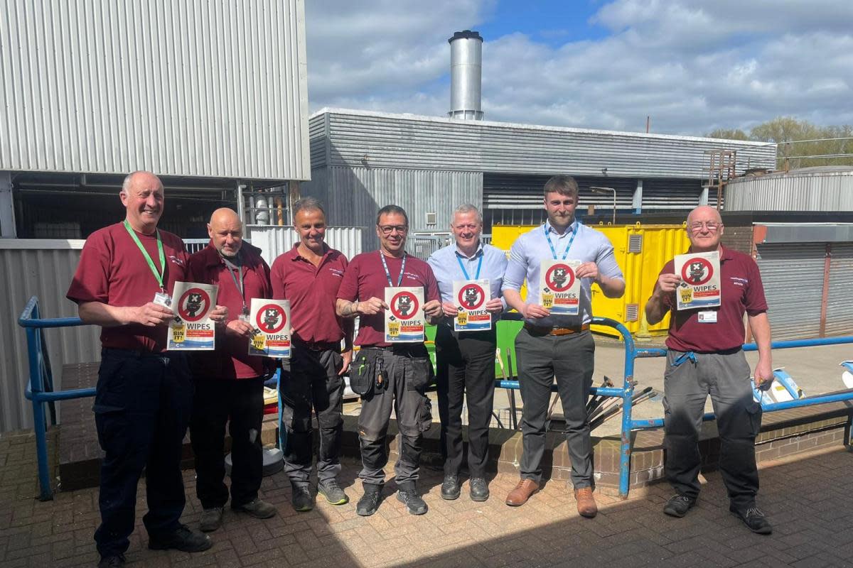 LTH Maintenance Team Support Bin The Wipes Campaign <i>(Image: Deborah Yewdall)</i>