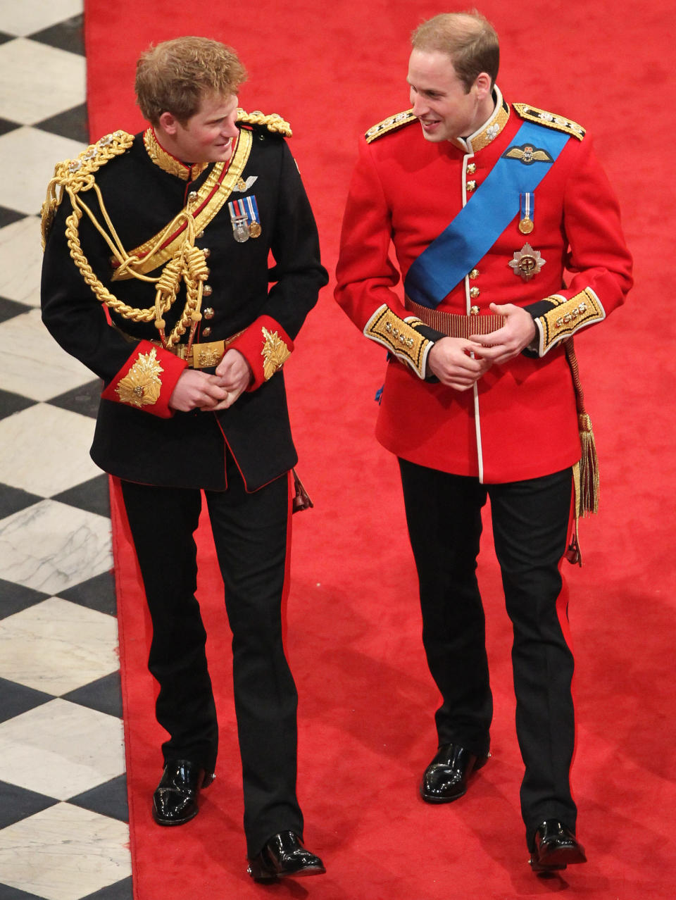 Prince William broke royal protocol by naming Harry his best man. (Photo: Getty Images)