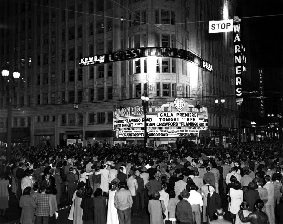 Warners Theater in Hollywood, 1949.