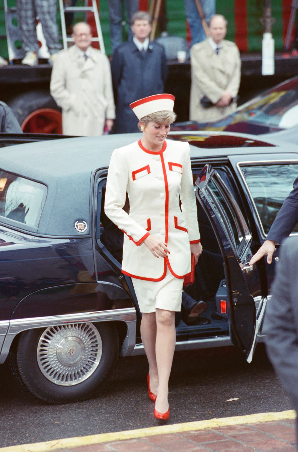 <p>Princess Diana arriving for church service at St. James Cathedral in Toronto, Canada on October 27, 1991. </p>