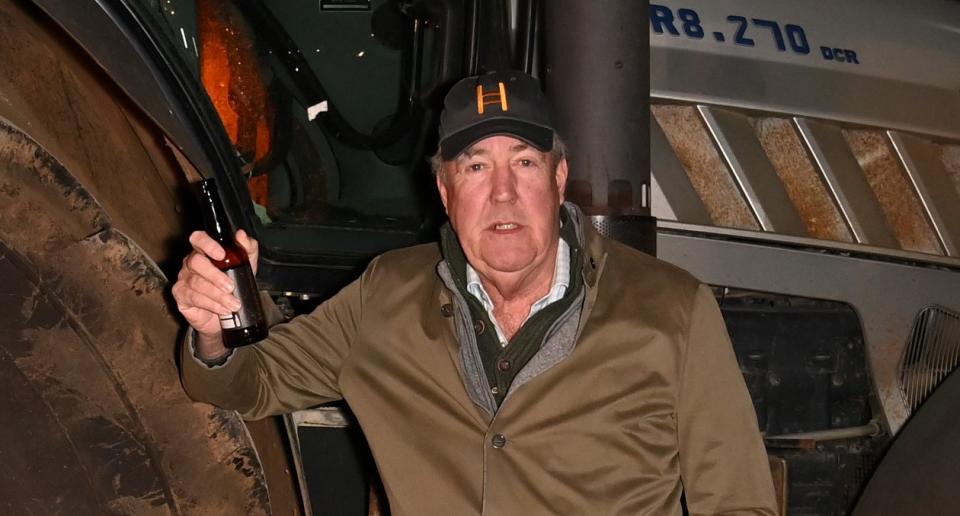 Jeremy Clarkson in a brewery.