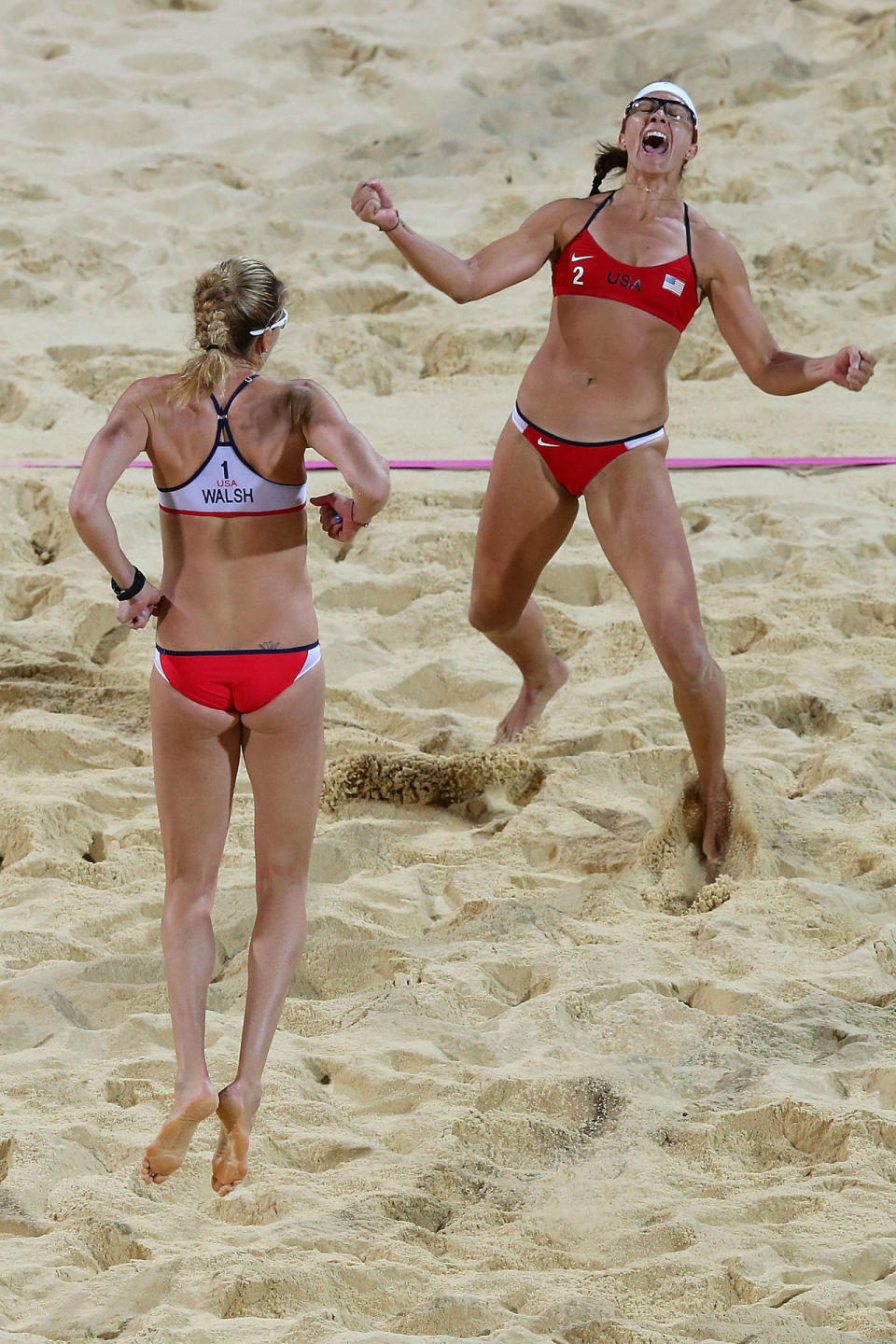 THEN: Kerri Walsh Jennings and Misty May-Treanor