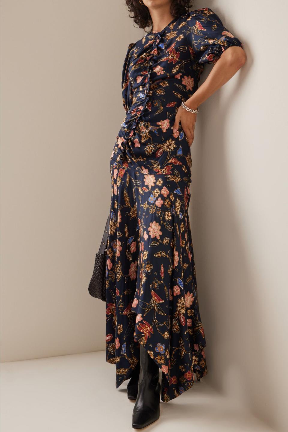 Heleen Silk Midi Dress