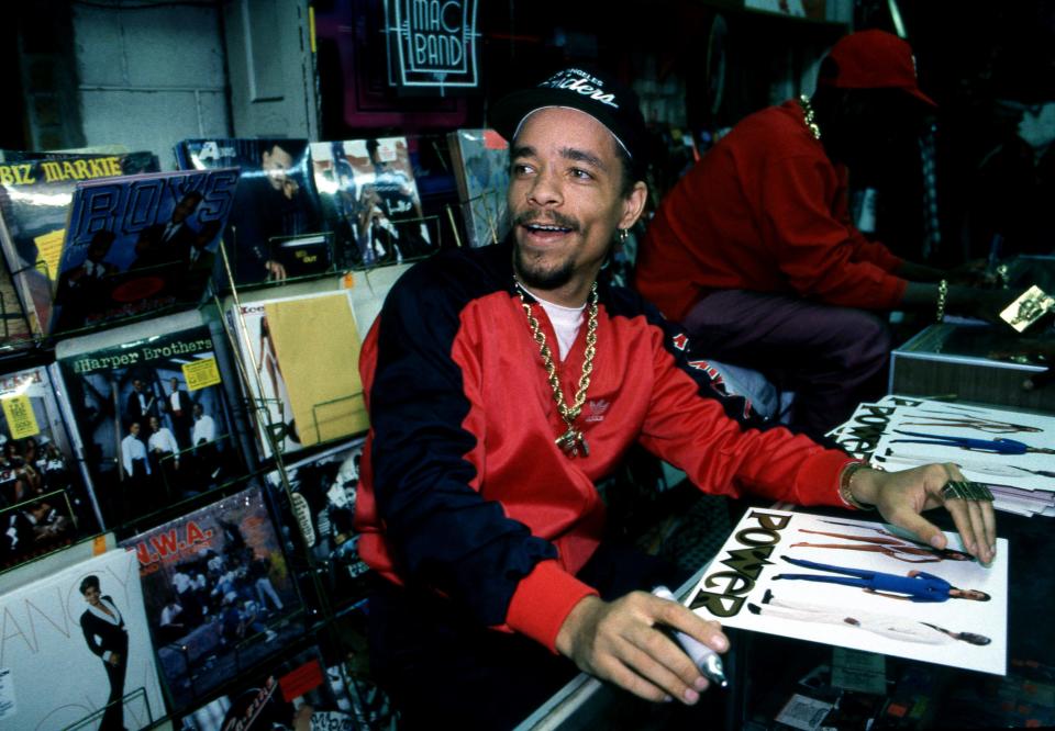 Ice-T, the forefather of gangsta rap, in 1988.