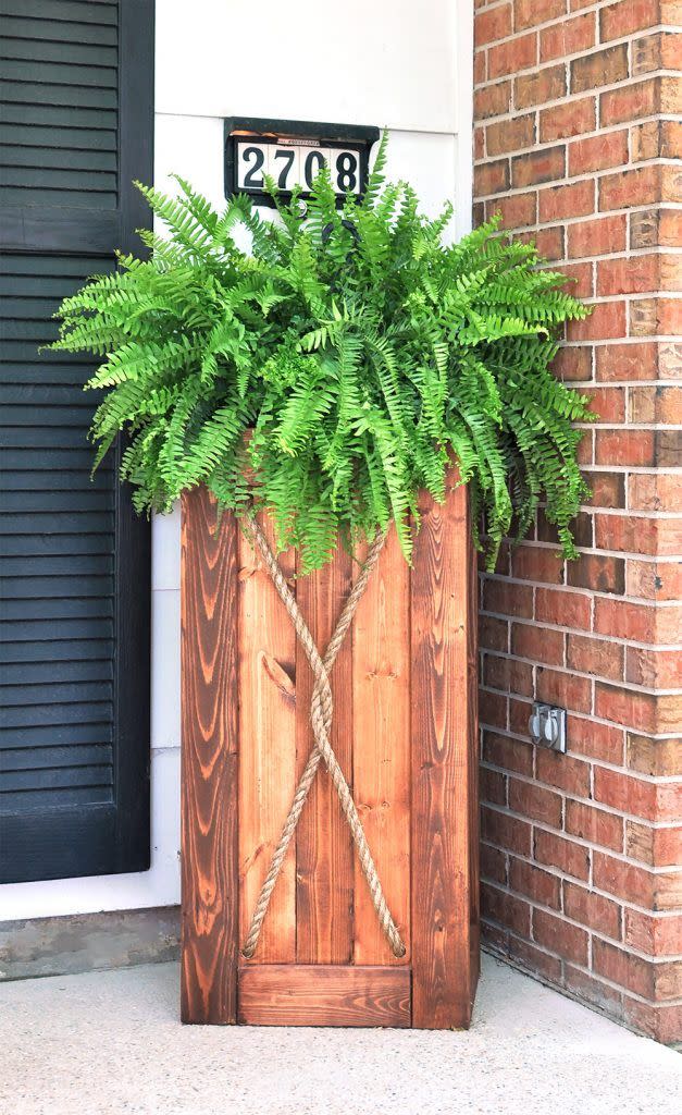 rope box diy planters