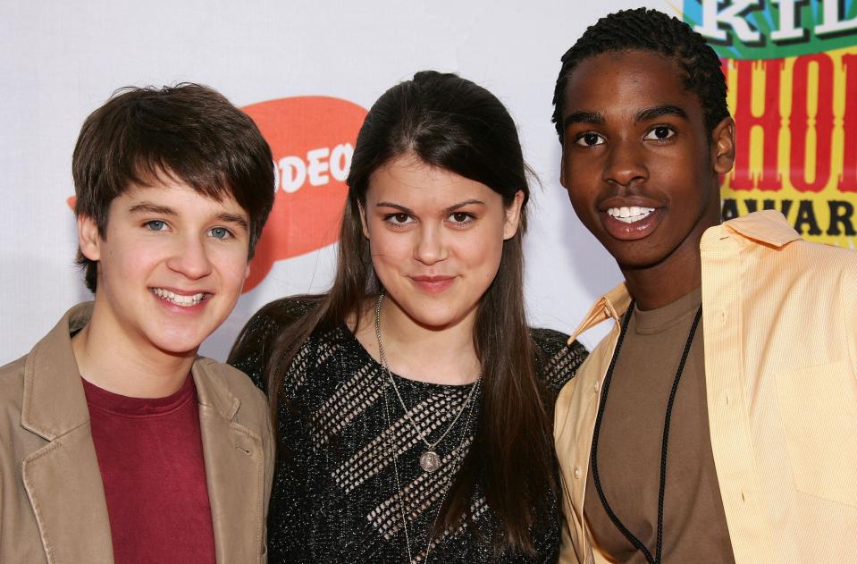 "Ned's Declassified School Survival Guide" stars Devon Werkheiser, Lindsey Shaw, and Daniel Curtis Lee at the 19th Kid's Choice Awards in 2006.