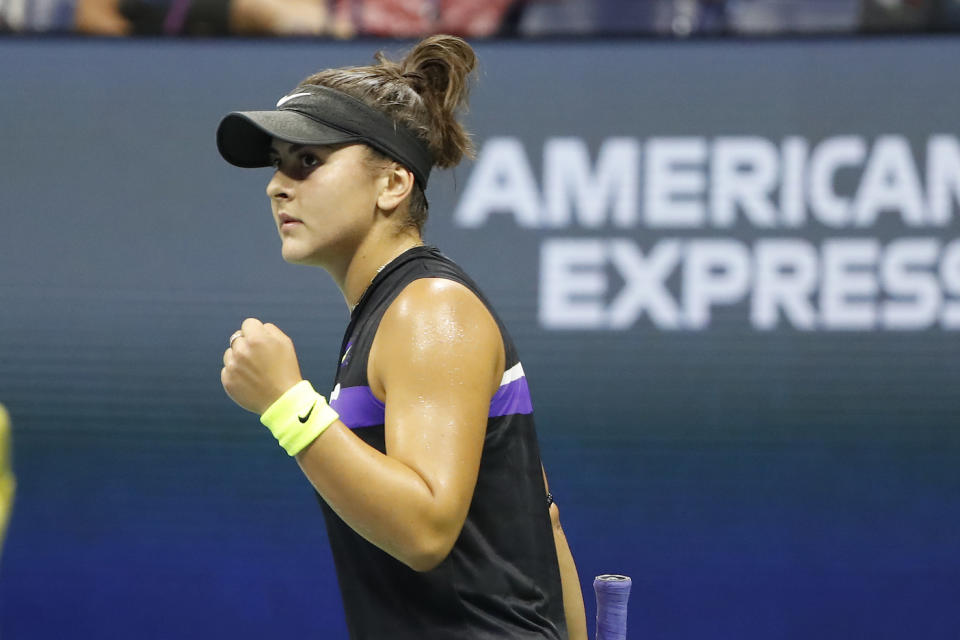 Canada's Bianca Andreescu could advance to the US Open final with a victory over Belinda Bencic on Thursday. (Geoff Burke-USA TODAY Sports)