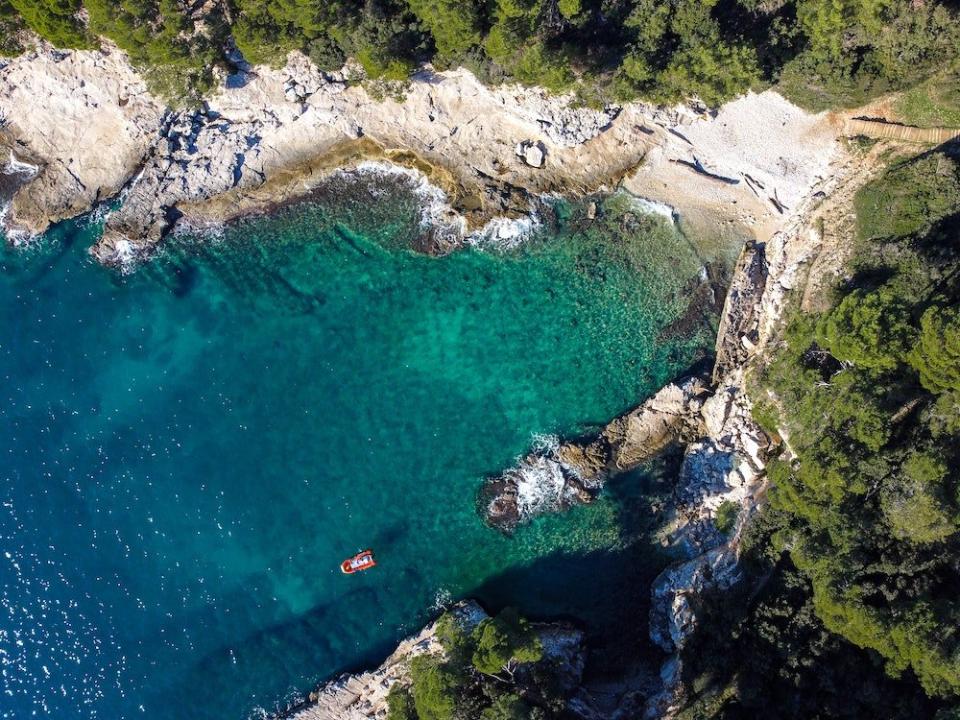 Pula, Croatia aerial shot