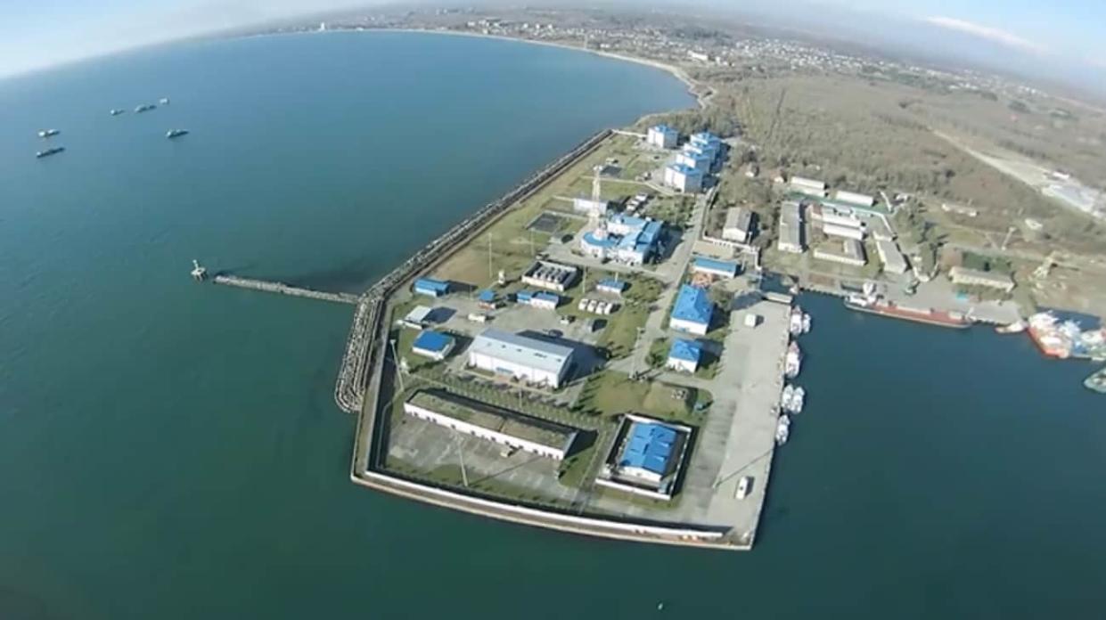 Russian military port in occupied Abkhazia. Photo: Georgian TV channel Pirveli