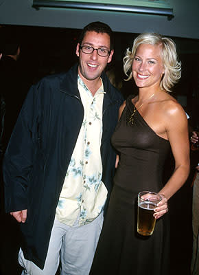 Adam Sandler and Brittany Daniel at the Hollywood premiere of Columbia's Joe Dirt