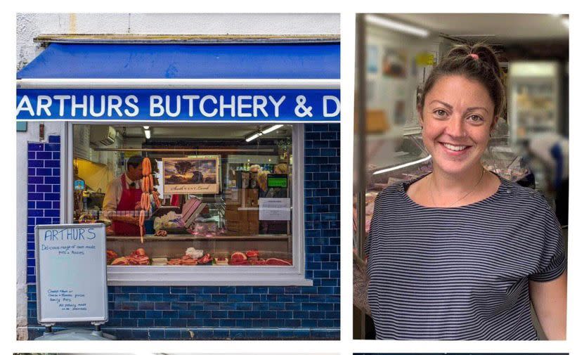 Alx Chibouni, 38, owns the Arthurs Butchers and Delicatessen. (SWNS)