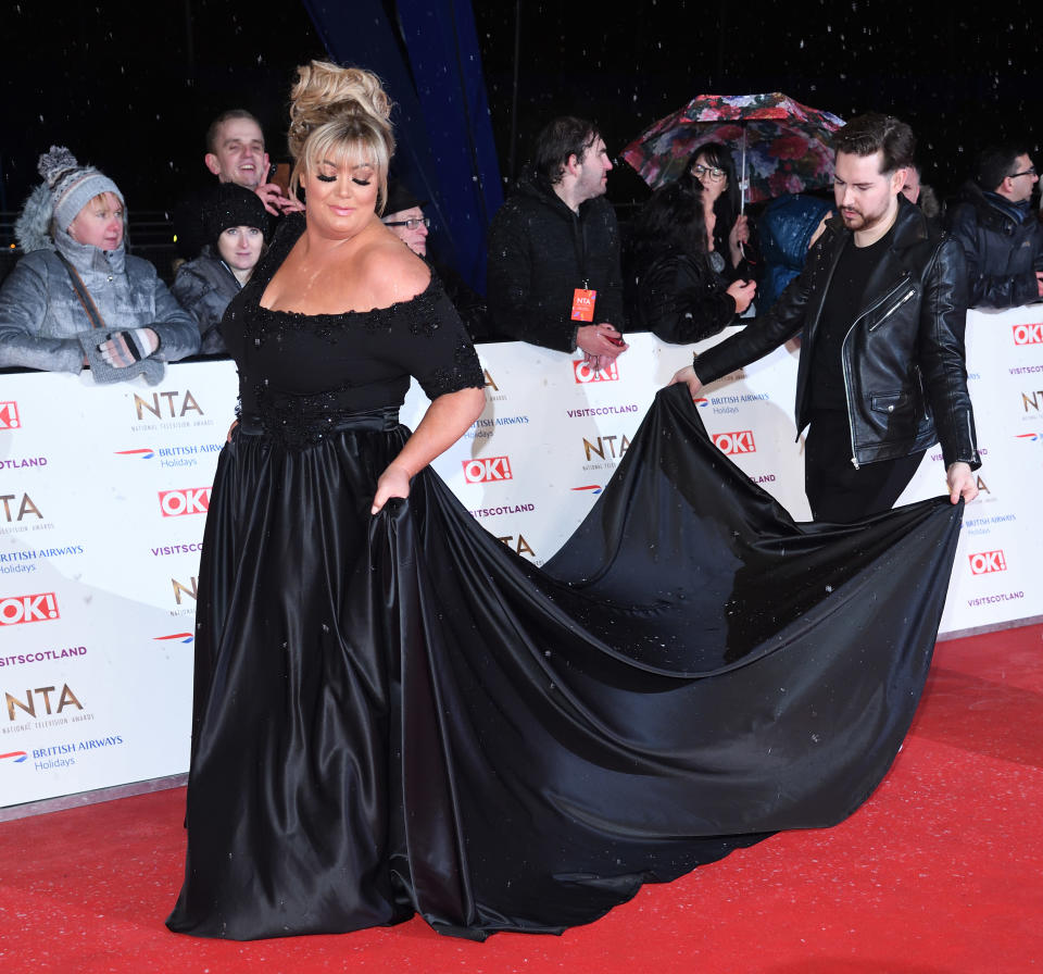 LONDON, ENGLAND – JANUARY 22: Gemma Collins attends the National Television Awards held at The O2 Arena on January 22, 2019 in London, England. (Photo by Karwai Tang/WireImage)