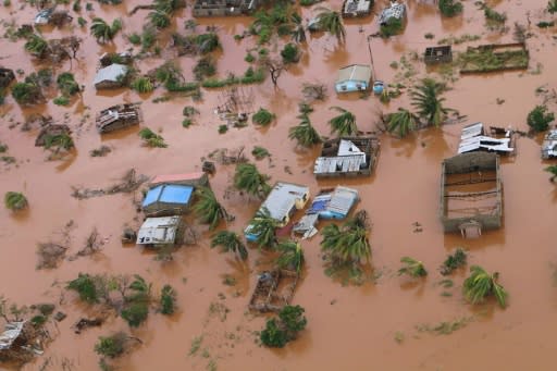 The superstorm turned a swathe of central Mozambique into an inland sea