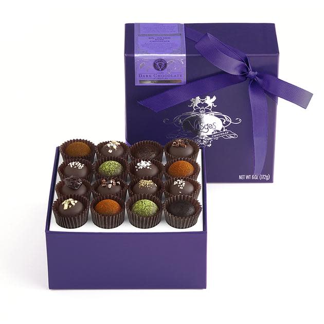 <p><a href="https://go.redirectingat.com?id=74968X1596630&url=https%3A%2F%2Fwww.vosgeschocolate.com%2Fcollections%2Fdark-chocolate-truffles%2Fproducts%2Fdark-chocolate-truffle-collection-16-pieces&sref=https%3A%2F%2Fwww.townandcountrymag.com%2Fleisure%2Fdining%2Fg34934934%2Fbest-boxed-chocolates%2F" rel="nofollow noopener" target="_blank" data-ylk="slk:Shop Now;elm:context_link;itc:0;sec:content-canvas" class="link ">Shop Now</a></p><p>Dark Chocolate Truffle Collection, 16 Pieces</p><p>vosgeschocolate.com</p><p>$49.00</p>