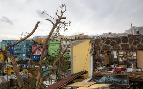 The La Perla neighborhood the day after Hurricane Maria