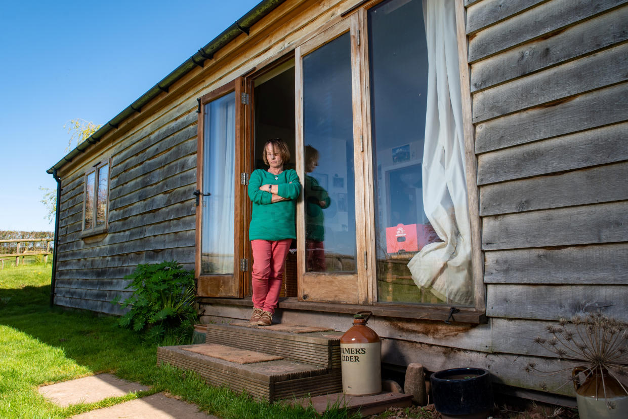 Brigid Eakins, 66, believed she was allowed to build the home on her land near Tenbury Wells. (SWNS)