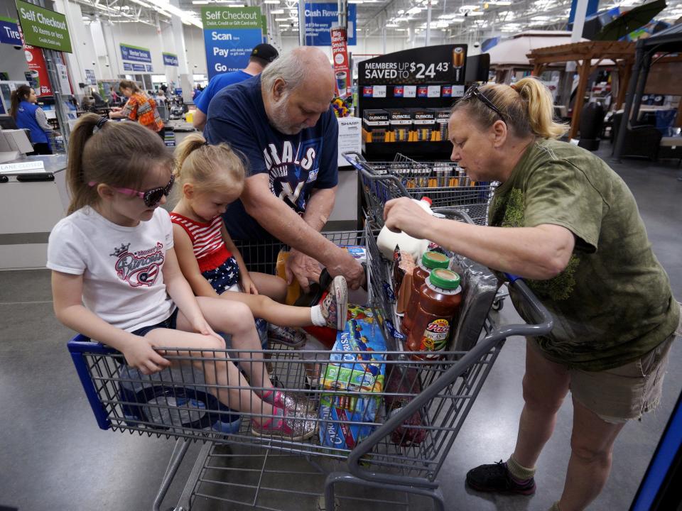 walmart wal-mart shopping cart