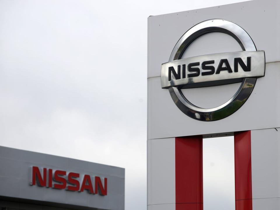 Nissan signs are seen outside a Nissan auto dealer in Broomfield, Colorado Google Maps 