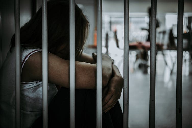 <span class="caption">Being pregnant in prison can put women in a highly vulnerable position.</span> <span class="attribution"><a class="link " href="https://www.shutterstock.com/download/confirm/1151410031?src=mPLq3KYa7ZiVsaGmhe2Ltw-1-89&size=huge_jpg" rel="nofollow noopener" target="_blank" data-ylk="slk:Shutterstock/kittirat roekburi;elm:context_link;itc:0;sec:content-canvas">Shutterstock/kittirat roekburi</a></span>