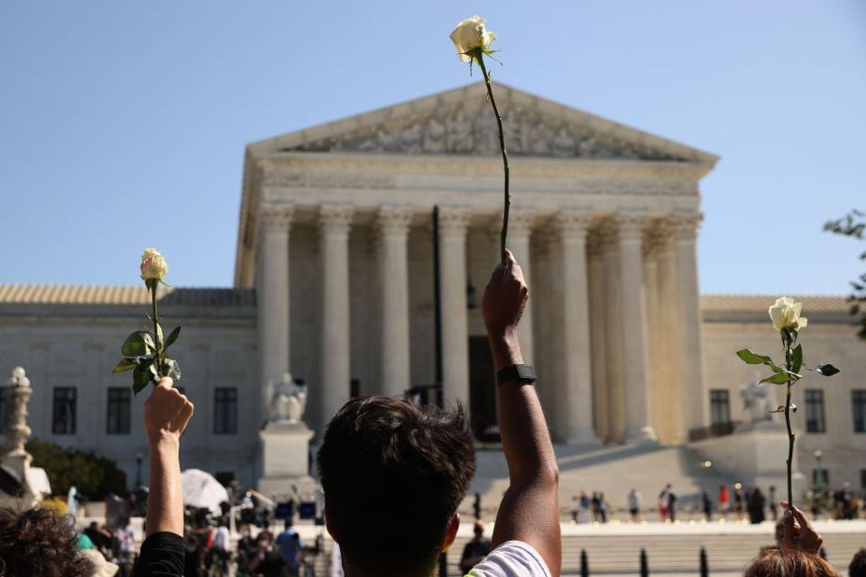 Donald Trump has called for the Senate to confirm his Supreme Court nominee before the 2020 election because he believes the results will end up before the Supreme Court. (Getty Images)