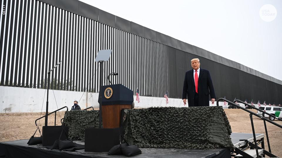 President Donald Trump promised a "big, beautiful wall" along the U.S.-Mexican border.